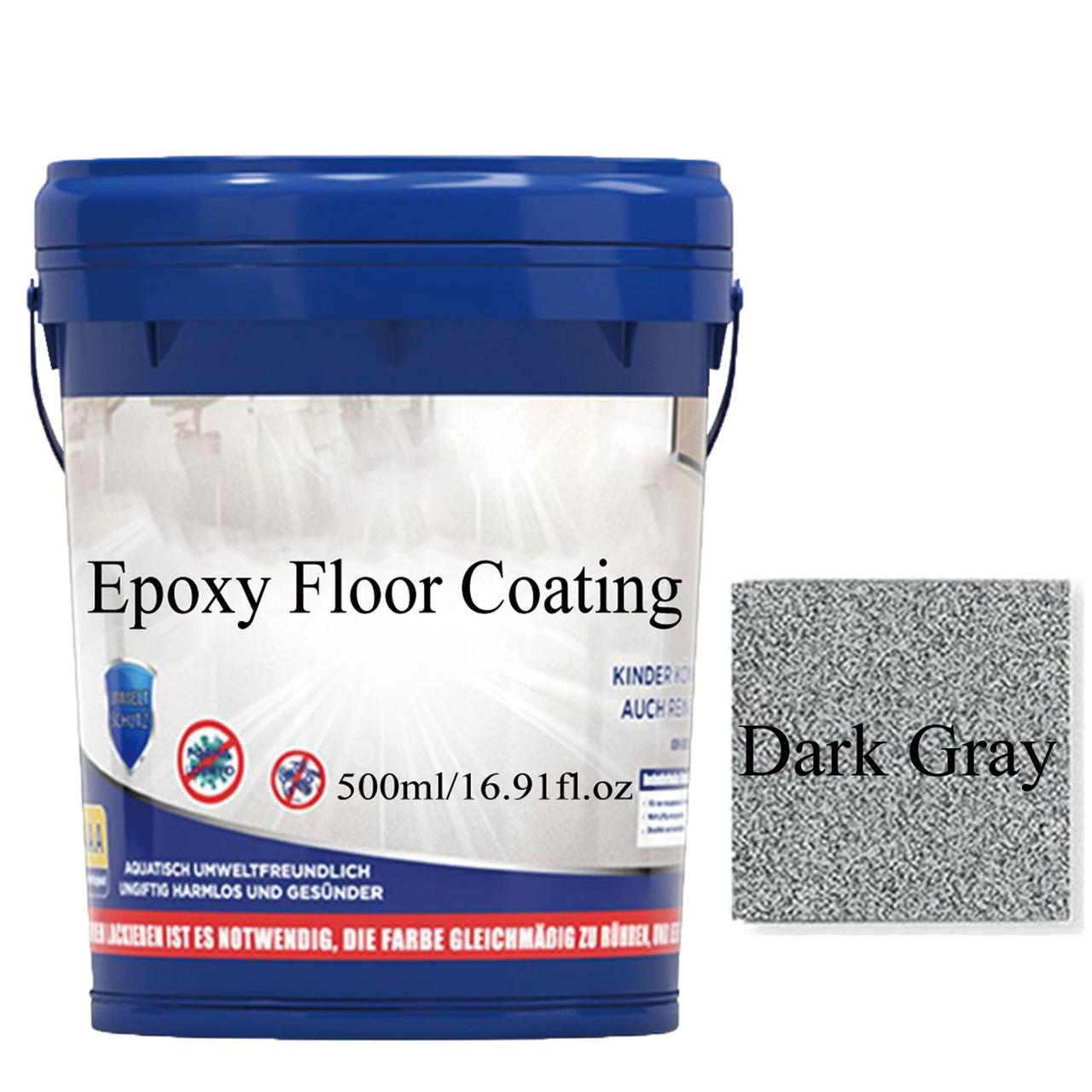 Epoxy Floor Coating,Stone Carpet Epoxy Flooring,Epoxy Floor Paint,Floor Epoxy,Engine\u0026ering Life Paint,Floor Paint For Indoor Outdoor Waterproof(Dark Gray 500ml/16.91fl.oz)from QiwagFerng